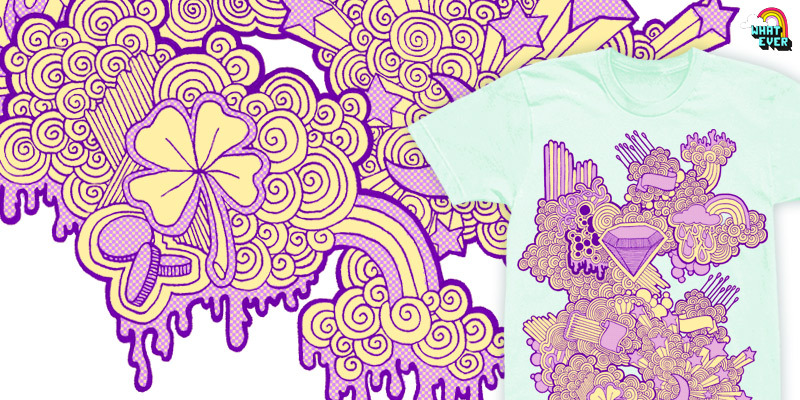 Lines and dots 2.0 tee shirt design by RikkiB - RikkiB
