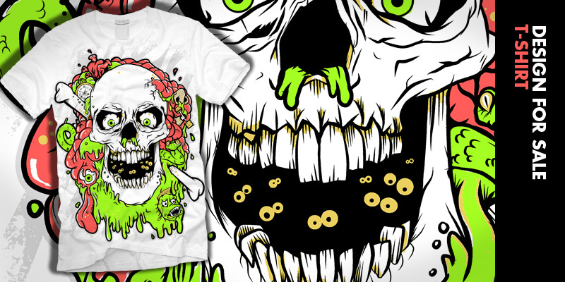"Trash" by Survival Trash tee shirt design by Survival - Fil