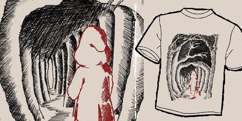 Red Riding Hood tee shirt design by davmakeshirt - david