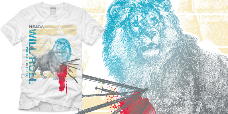 Heads Will Roll tee shirt design by Cutthroat - Cutthroat Clothing