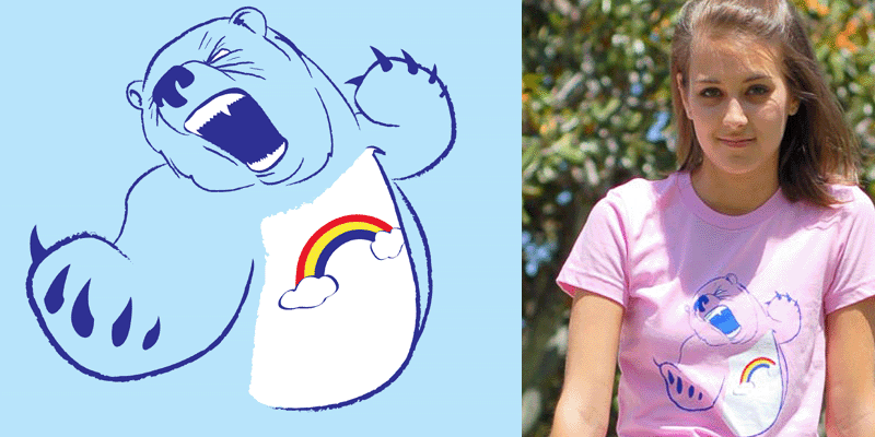 Scarebear tee shirt design by swissarmyshark - AJ Paglia