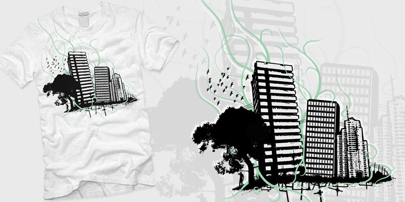 Ecotone tee shirt design by noFunk - Dan