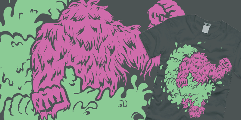 Clash of the Textures tee shirt design by edword - ed pincombe