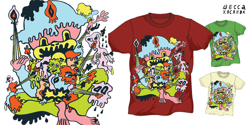 "The Ice Scream Man" by bkbroylerz The Ice Scream Man tee shirt design by bkbroylerz - Becca Kacanda