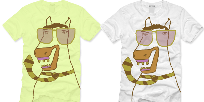 Mr. Ed tee shirt design by weaselfarm - jh09111@stu.aii.edu