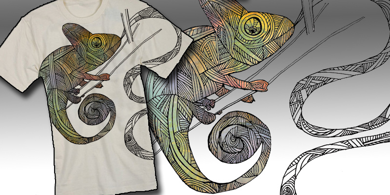 Killer Khameleon tee shirt design by Matt-ate-u - Matt Wrightson