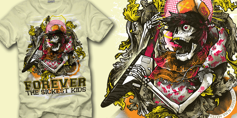 "Eternally, Always, Forever The Sickest Kids!" by Incarnadine Eternally, Always, Forever The Sickest Kids! tee shirt design by Incarnadine - Ryan Keightley
