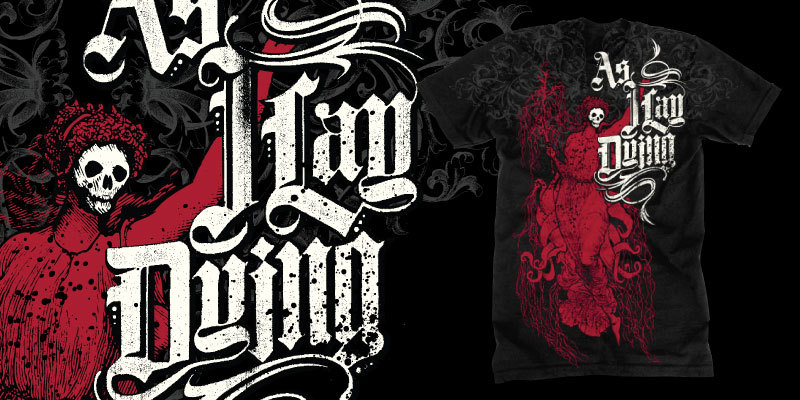 As I Lay Dying | Death Goddess tee shirt design by chrisrushing - Chris Rushing