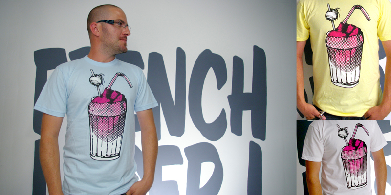 Bloody Milkshake tee shirt design by frenchloser - frenchloser