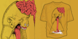 Gut Head tee shirt design by Killer Napkins - Jason