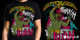 Darkest Hour - Thrash N' Burn tee shirt design by skull with hair - skull with hair