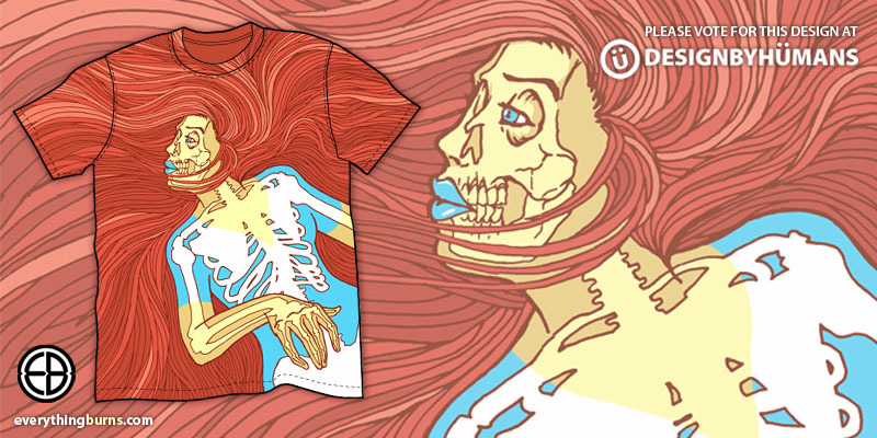 "Circe Berman (skullfacegirl)" by tomburns Circe Berman (skullfacegirl) tee shirt design by tomburns - tom burns