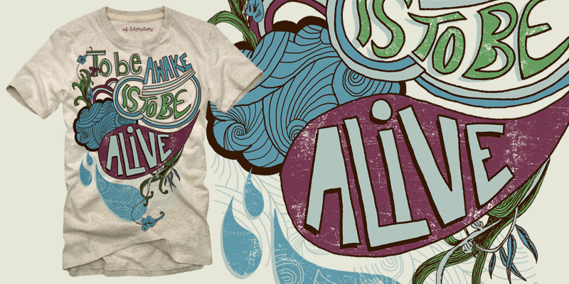 Awake Alive tee shirt design by conor - Conor