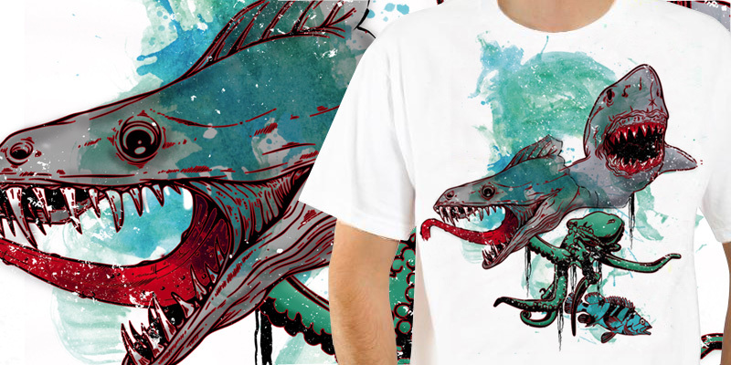 Abyss tee shirt design by bloodboy - bloodboy-digitalarts