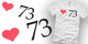 <3 73 tee shirt design by Democlosam - Sam Minton
