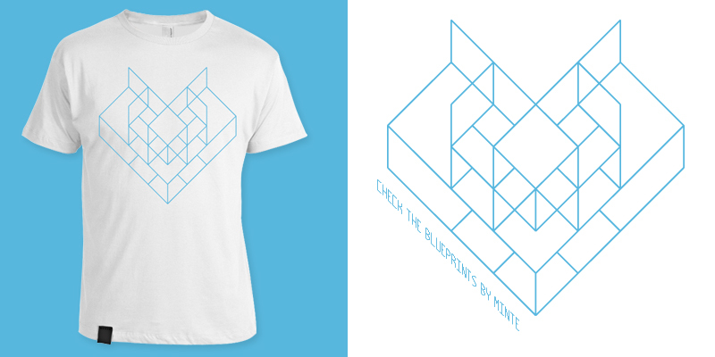 "Check The Blueprints" by minte Check The Blueprints tee shirt design by minte - minte