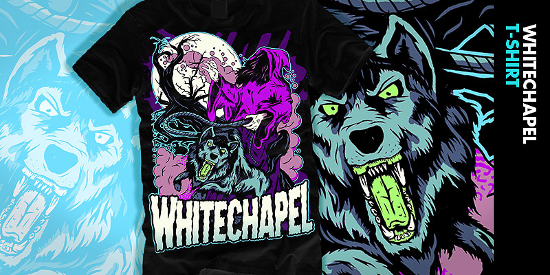 "guide wolf and stuff" by Survival guide wolf and stuff tee shirt design by Survival - Fil