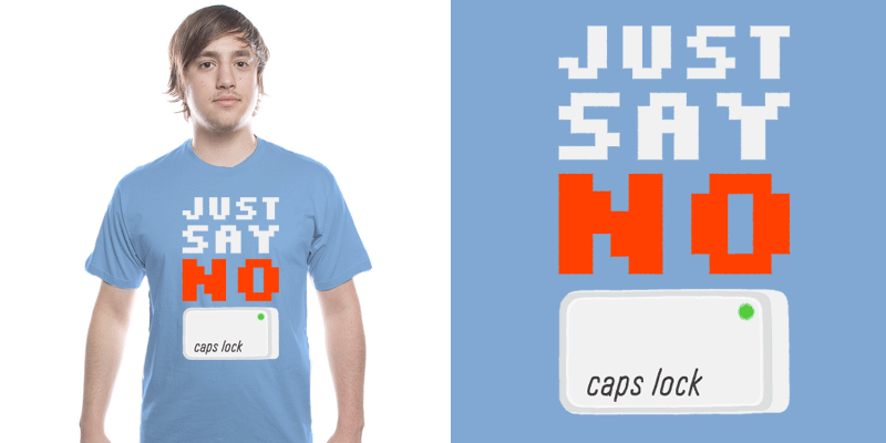 "JUST SAY NO" by lunchboxbrain JUST SAY NO tee shirt design by lunchboxbrain - Andrew Gregory