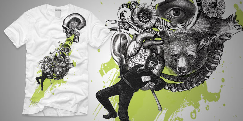 Tee Off: Design Vomit tee shirt design by Jon Kruse - Jonathan Kruse