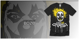 "Left of Christ - Bozo" by Danimal! Left of Christ - Bozo tee shirt design by Danimal! - Dan Newman