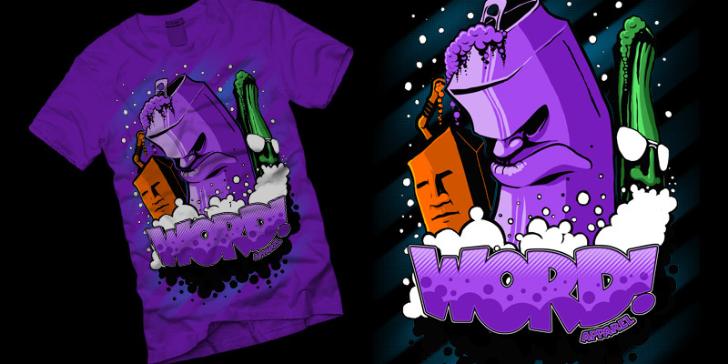 Word! Apparel - Tasty Beverage tee shirt design by sittingduck - Josh Stomberg