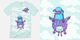 Collaboration with Daleedwinmurray tee shirt design by Greg Abbott - Greg Abbott
