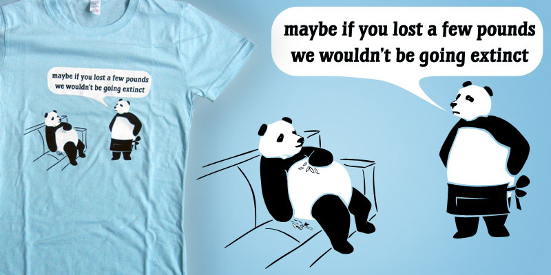 OliverTees.com | Panda Extinction OliverTees.com | Panda Extinction image