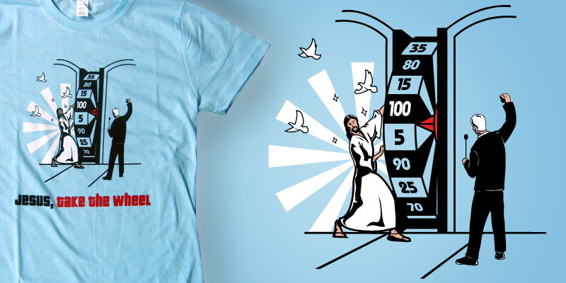 OliverTees.com | Jesus Take the Wheel image