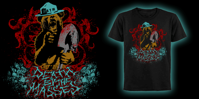 Death by the Masses tee shirt design by DCAY - DCAY
