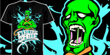 Electrocution Zombie tee shirt design by sittingduck - Josh Stomberg