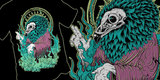 Vulture Priest tee shirt design by Sonne - Sol Amstutz