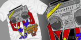Breakdance Your Heart Out tee shirt design by 4 4 2 - Justin