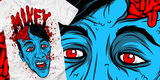 Zombified self portrait image