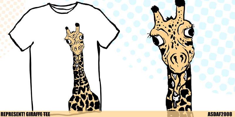 REPRESENT! Giraffe Tee image