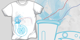 Turbo White tee shirt design by blackflame - Tyler