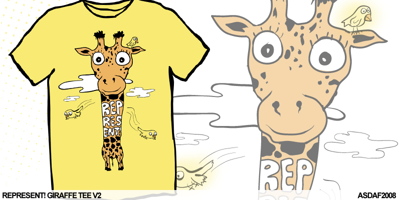 REPRESENT! Giraffe Tee V2 image
