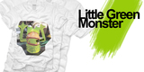 Little Green Monster tee shirt design by sarahmaher - Sarah Maher