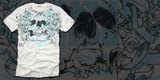 "ESP Guitars Skull Froggy" by jfinley ESP Guitars Skull Froggy tee shirt design by jfinley - Jeff Finley