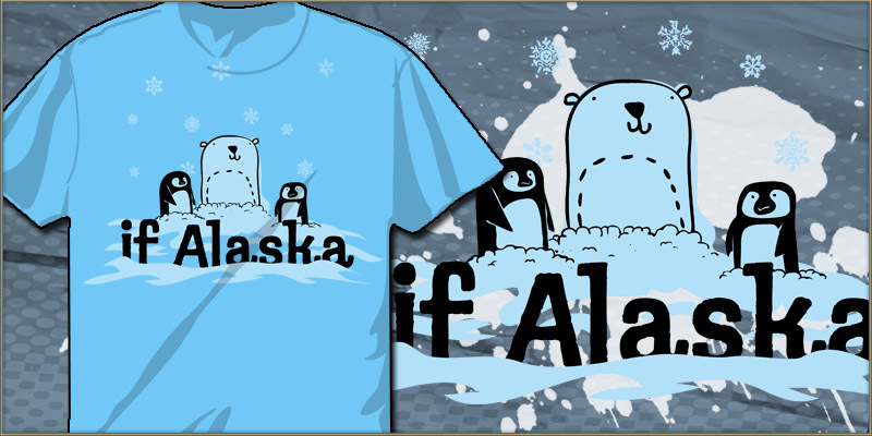 Pengiuns and Polar Bears tee shirt design by Cole - Cole