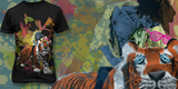 The Puking Zombie With Shutter Shades Riding A Tiger With Diamond Eyes T-Shirt image