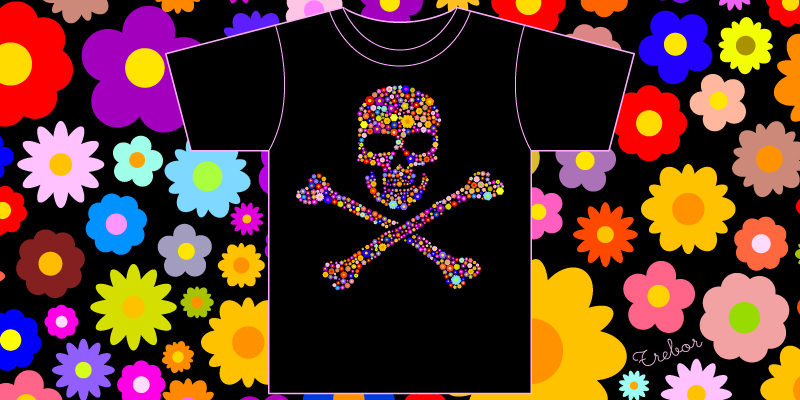 fLOWER skull image
