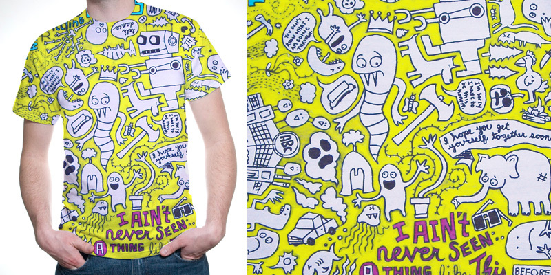 "Ain't Never" by printbrigade Ain't Never tee shirt design by printbrigade - Print Brigade