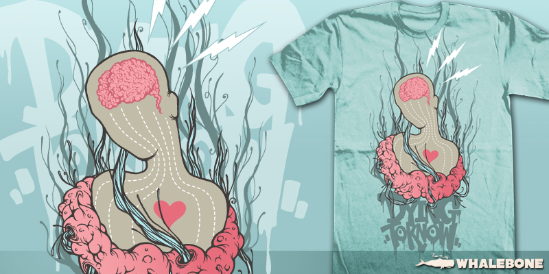 Dying To Know tee shirt design by whalebone - Dave's so dirty.