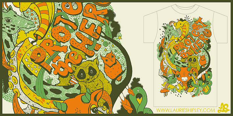 "ISLAND OF MISFIT ANIMALS!" by LaurieShipley ISLAND OF MISFIT ANIMALS! tee shirt design by LaurieShipley - Laurie Shipley