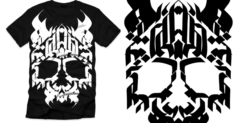 Brush of death tee shirt design by collisiontheory - aj dimarucot