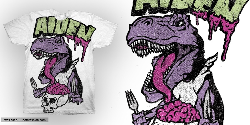 aiden tee shirt design by wes_allen - wes allen