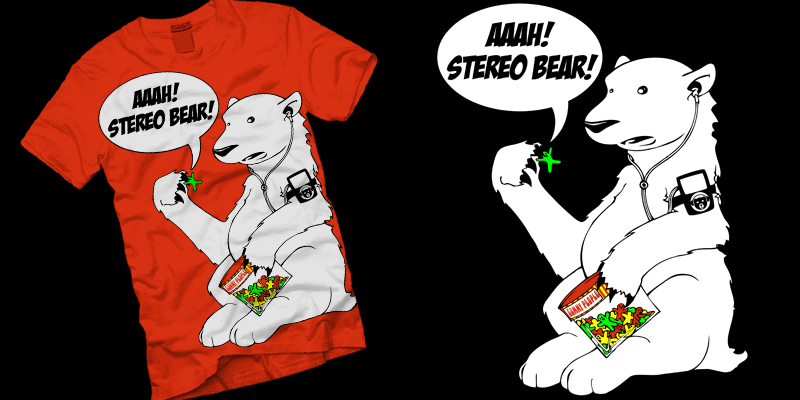 Stereo Bear Clothing - Cool Bears eat Gummy People Stereo Bear Clothing - Cool Bears eat Gummy People image