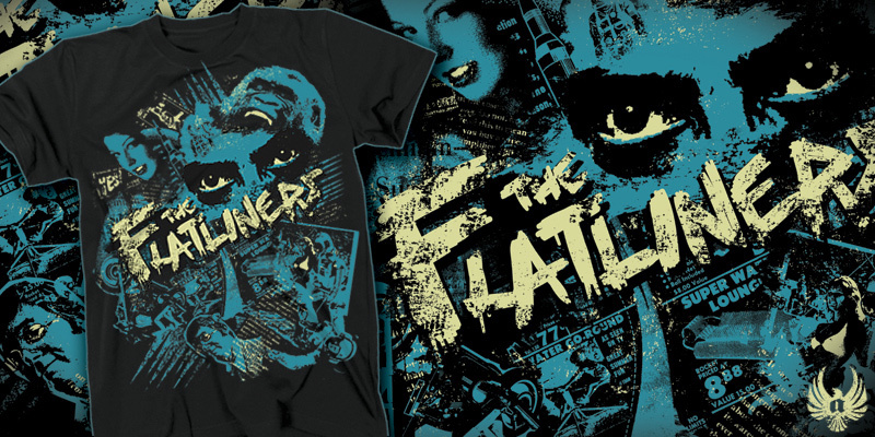 "The Flatliners - The plot escapes me but the explosions were cool" by derekdeal The Flatliners - The plot escapes me but the explosions were cool tee shirt design by derekdeal - Derek Deal