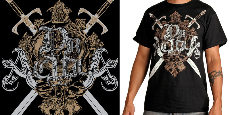 DA Swords tee shirt design by phildirect - Phil Ebel
