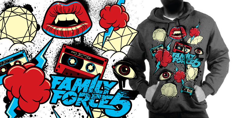 Family Force Five | Hoodie image